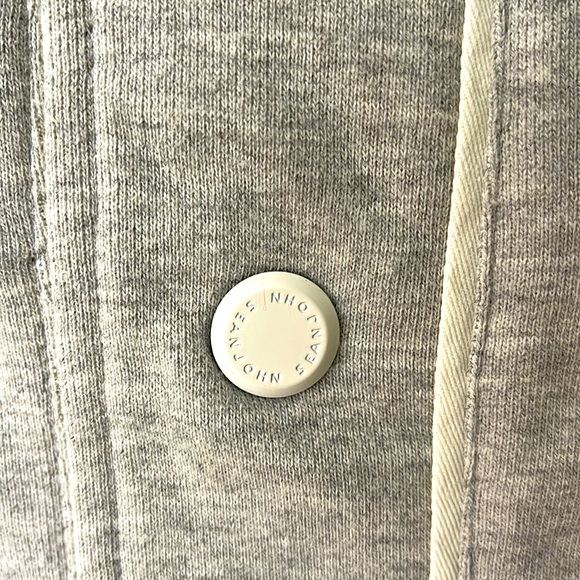 Sean John Men’s Cream & Light Gray Baseball Snap Up Jersey Shirt Size 3XL - Picture 3 of 10